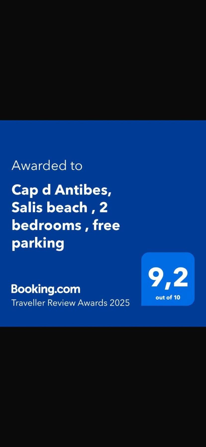 Cap D Antibes, Salis Beach , 2 Bedrooms , Free Parking Εξωτερικό φωτογραφία